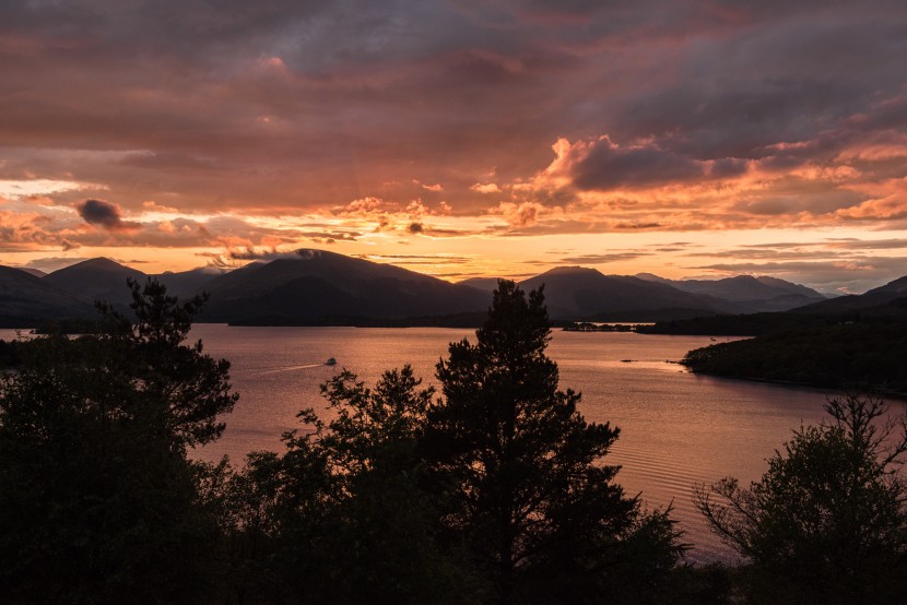 唯美的夕陽風景圖片