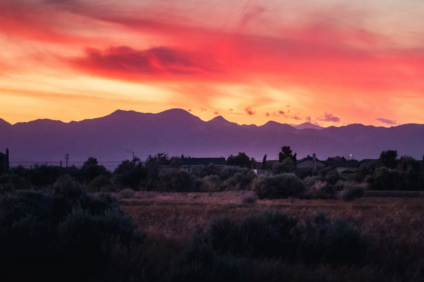 唯美的夕陽風景圖片