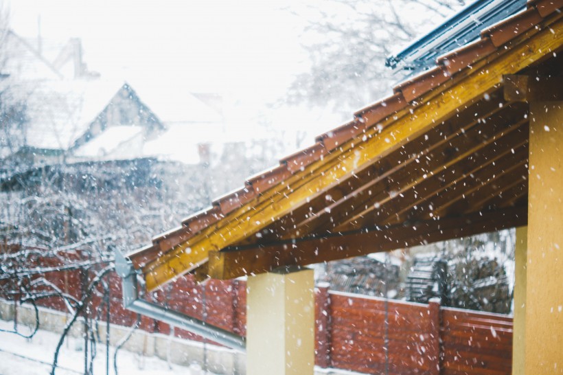 紛紛揚揚的雪花圖片