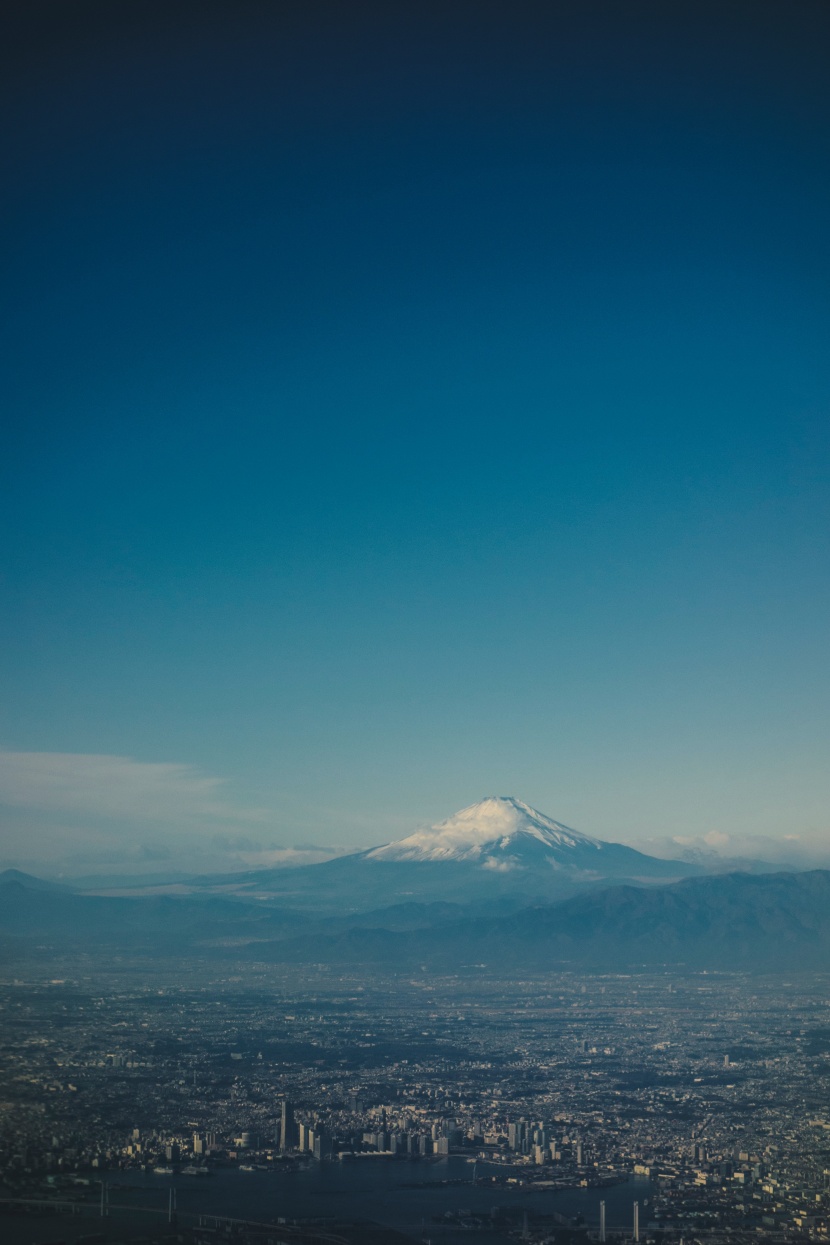 日本富士山自然風景圖片