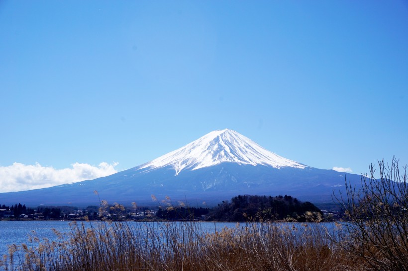 日本富士山自然風景圖片