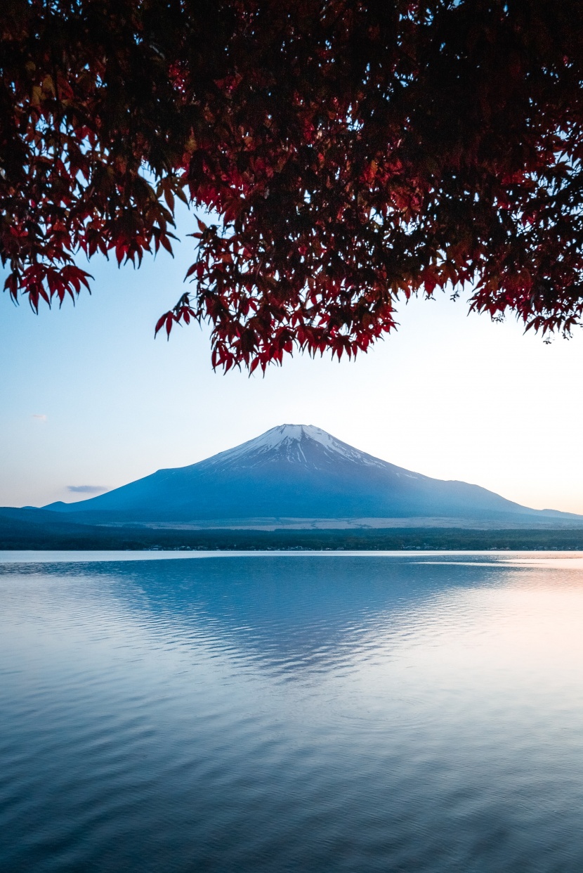 日本富士山自然風景圖片