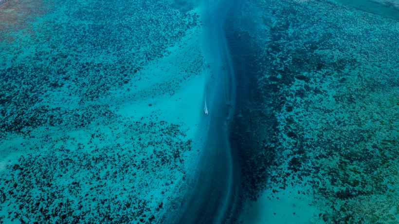 寬廣美麗的海景圖片