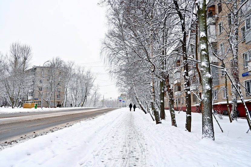 白雪皚皚的冬季圖片