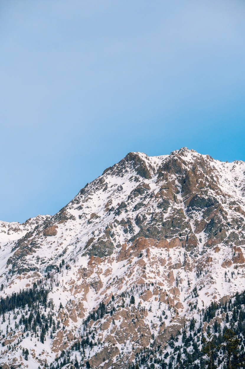 寒冬雪景圖片