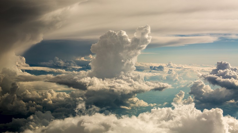 唯美藍天白雲風景圖片