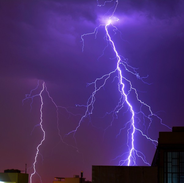 震撼人心的雷霆閃電風景圖片