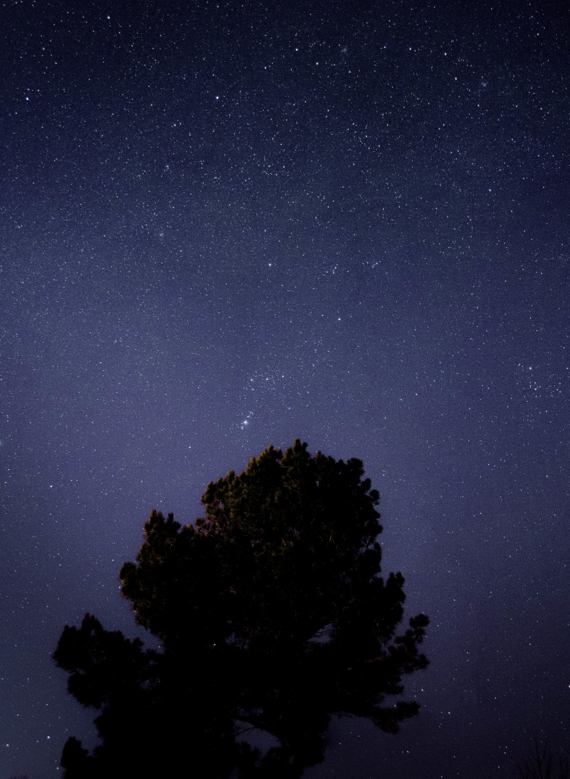 閃亮耀眼的星空風景圖片