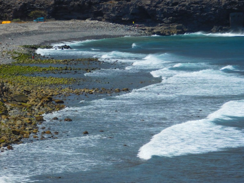 波濤洶湧的大海風景圖片