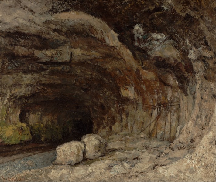 天然形成的洞穴風景圖片