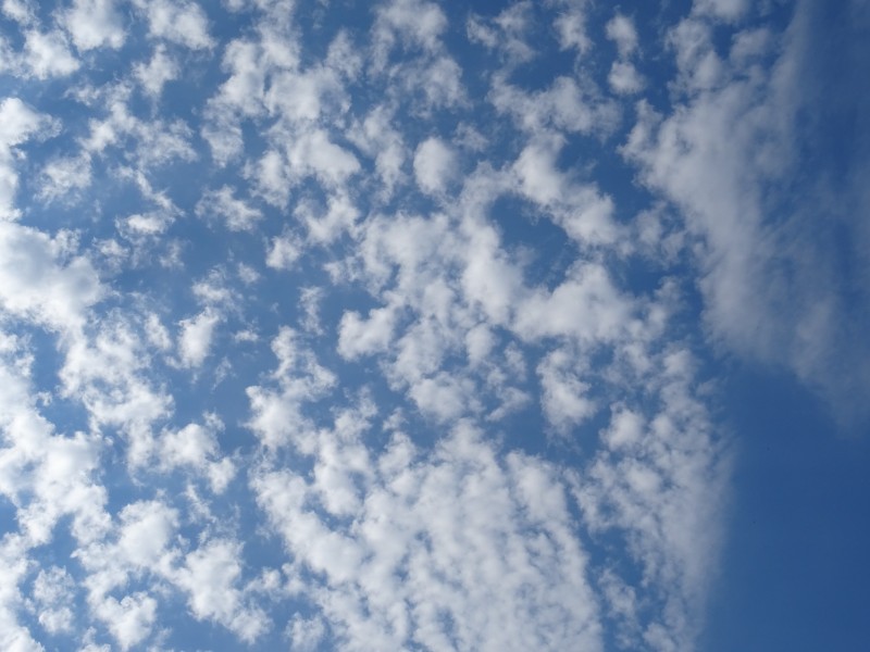 讓人心情大好的藍天白雲自然風景圖片