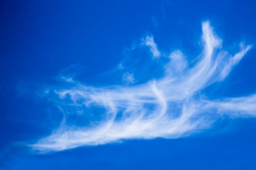 讓人心情大好的藍天白雲自然風景圖片