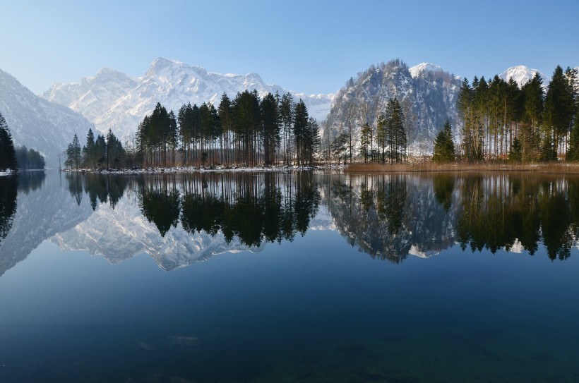 秀美的山川湖泊風景圖片