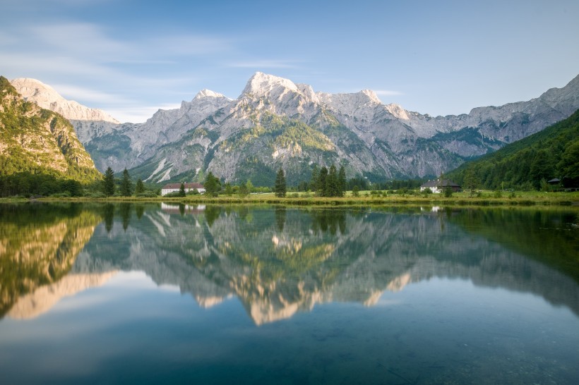 秀美的山川湖泊風景圖片