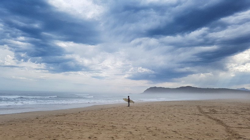 景色宜人休閑好去處的海灘沙灘風景圖片