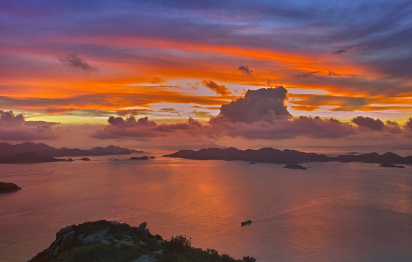 海邊灘塗風景圖片