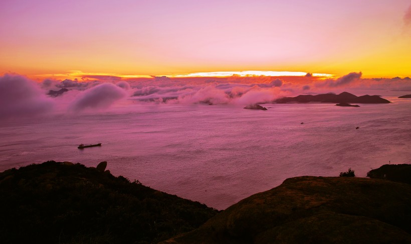 海邊灘塗風景圖片