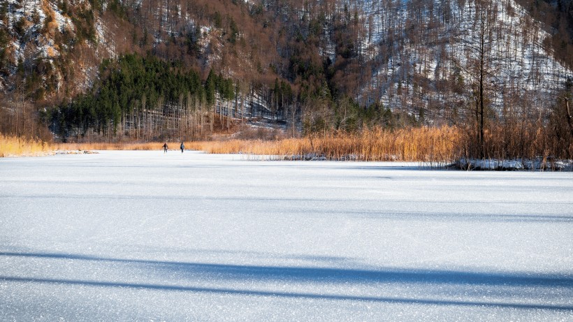 極寒之地冰雪高原風景圖片