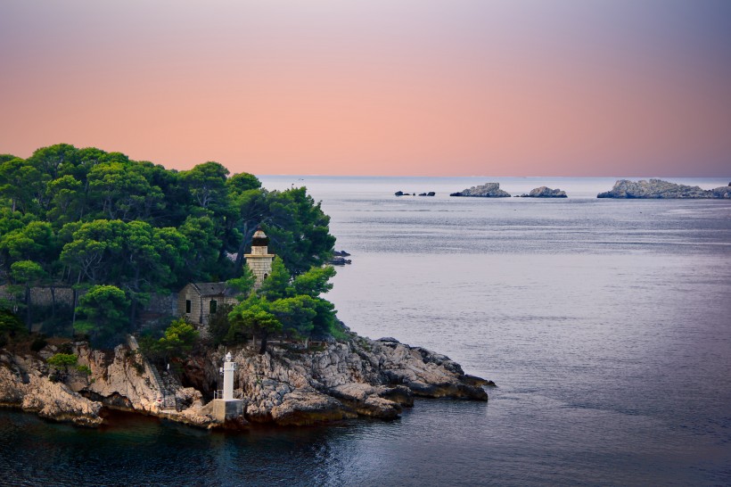 唯美的海岸風景圖片