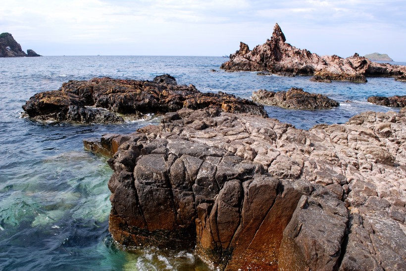 海濱海礁風景圖片