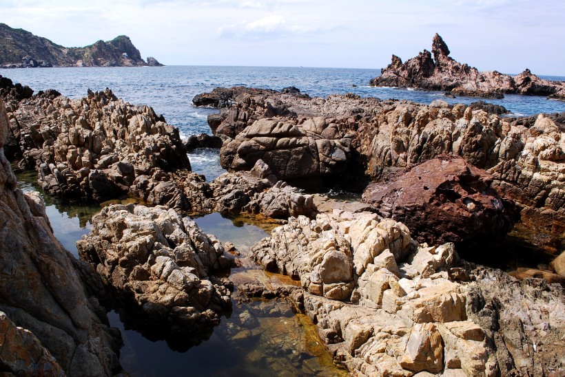 海濱海礁風景圖片