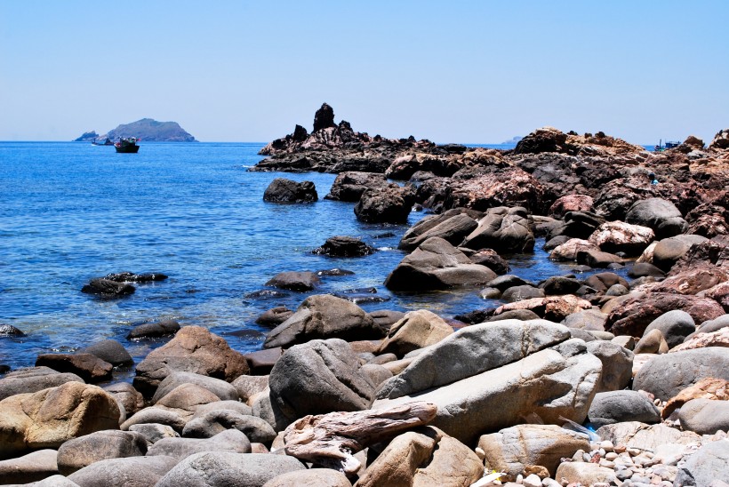 海濱海礁風景圖片