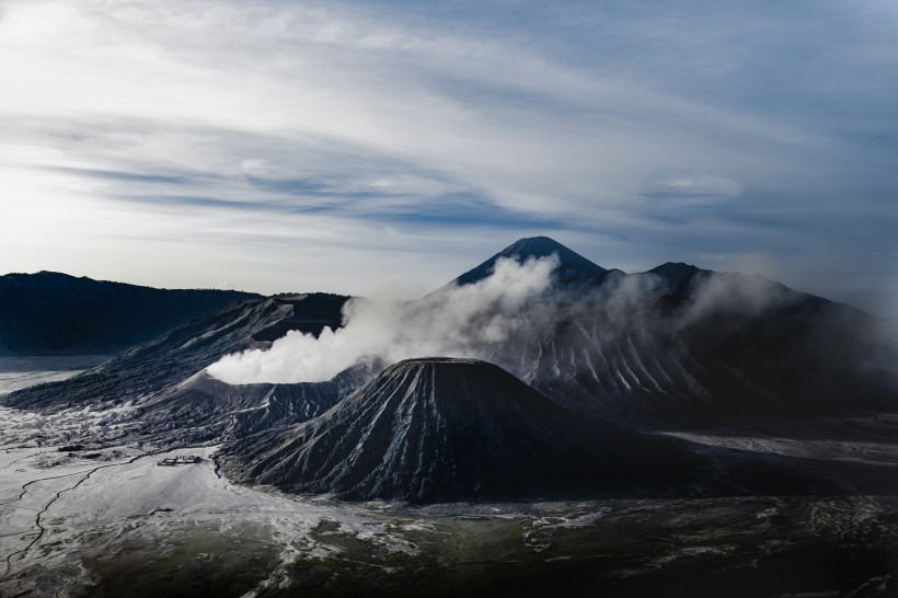 火山爆發的場面圖片