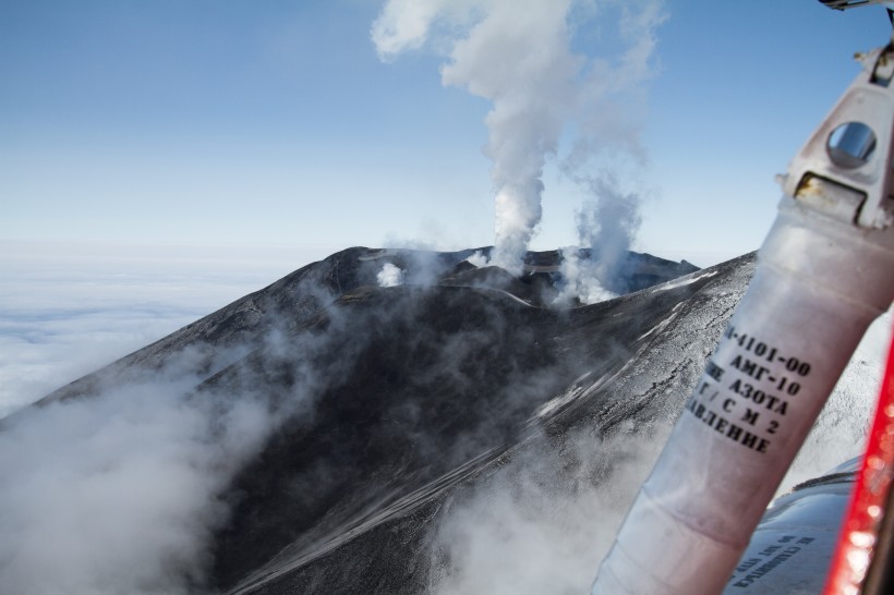 火山爆發的場面圖片