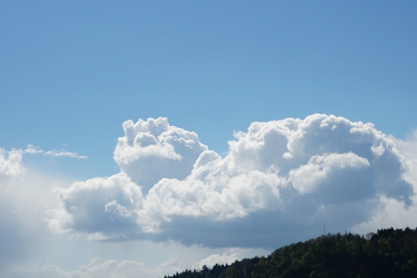 藍天白雲美麗風景圖片