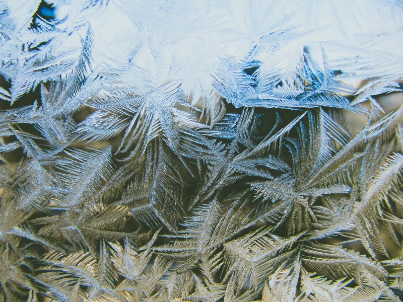 晶瑩剔透的雪花圖片