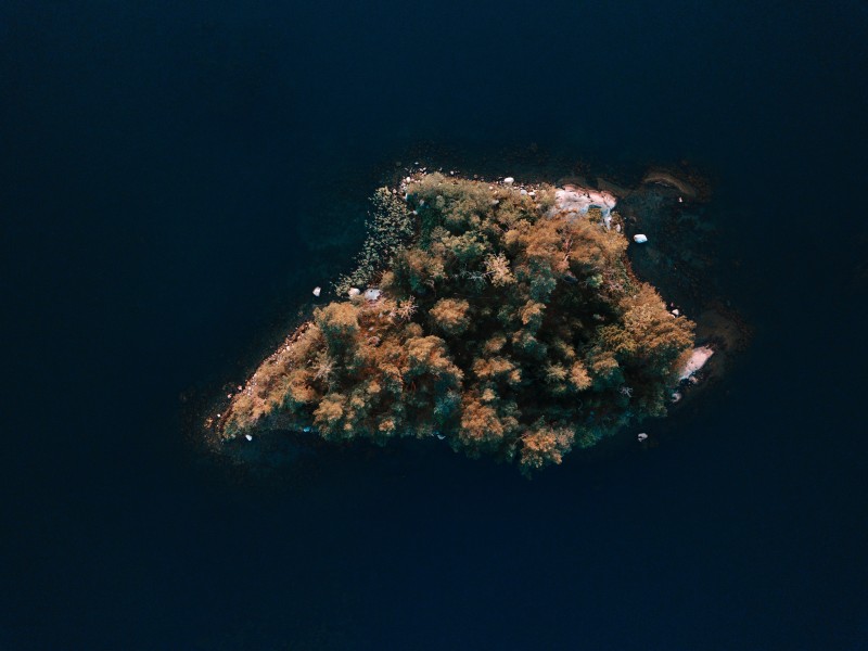 海島鳥瞰圖片