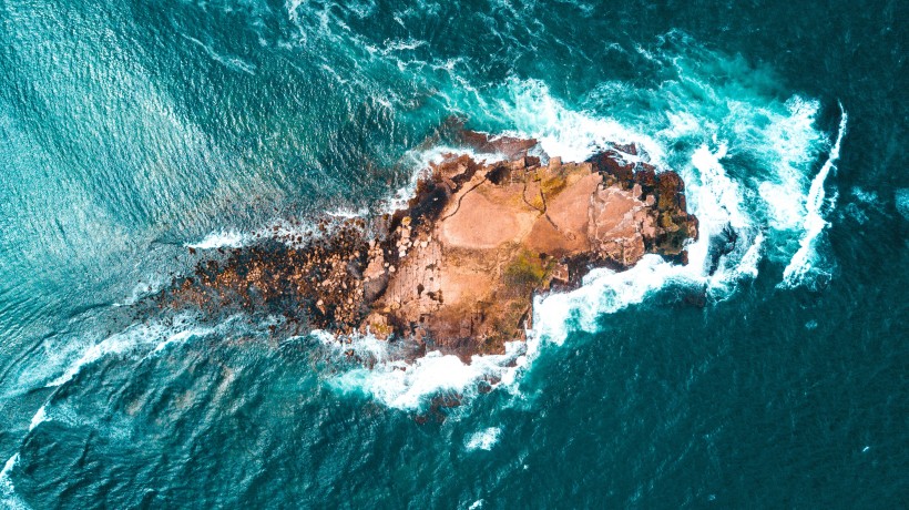 海島鳥瞰圖片