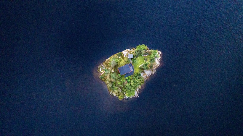 海島鳥瞰圖片