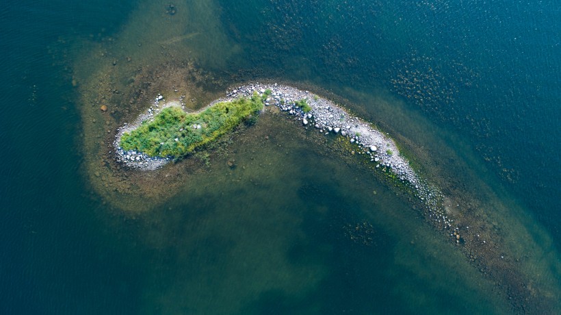 海島鳥瞰圖片