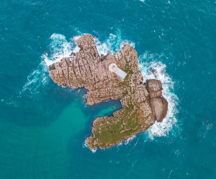 海島鳥瞰圖片