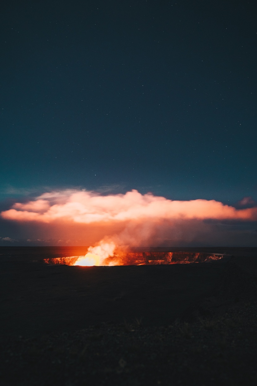 火山爆發圖片