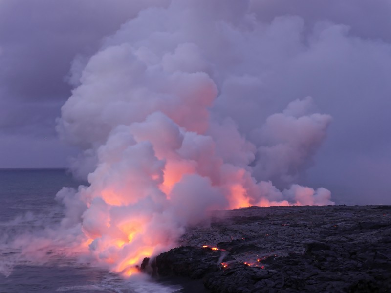 火山爆發圖片