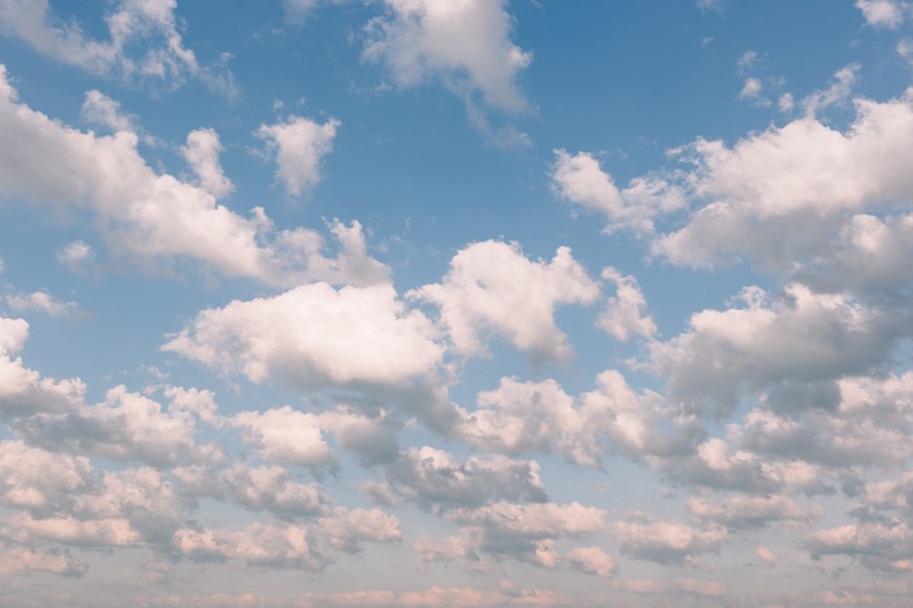 藍天白雲美麗風景圖片