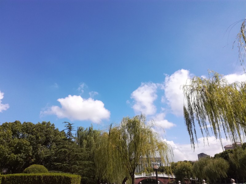 晴空白雲圖片