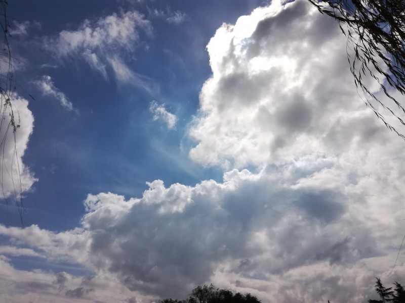 晴空白雲圖片