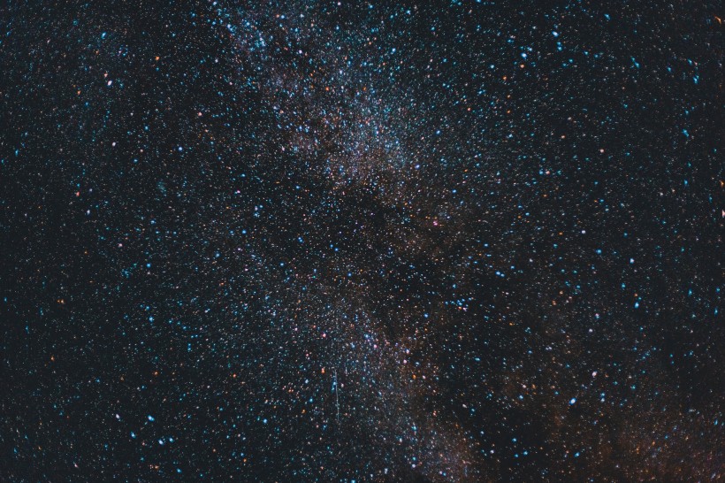 布滿星星的夜空圖片