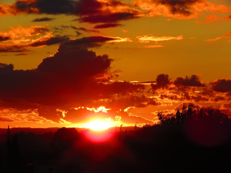 美麗的夕陽風景圖片