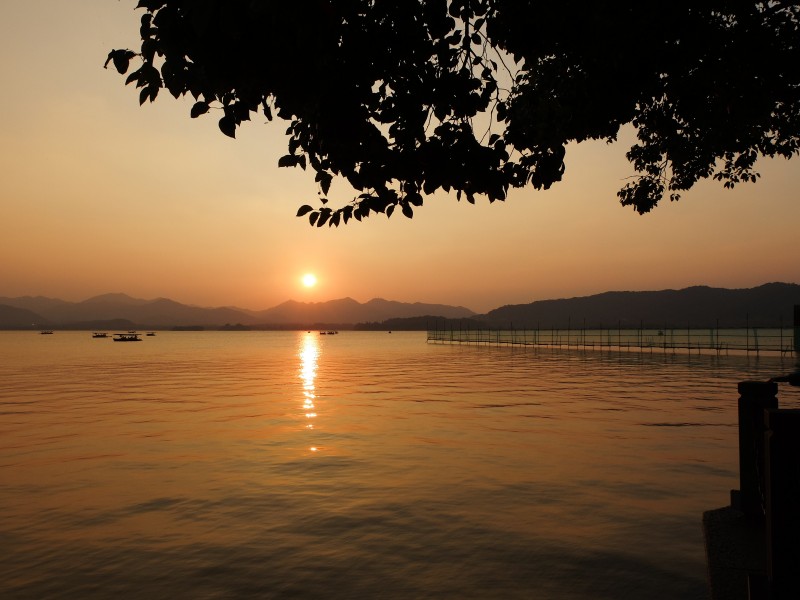 美麗的夕陽風景圖片