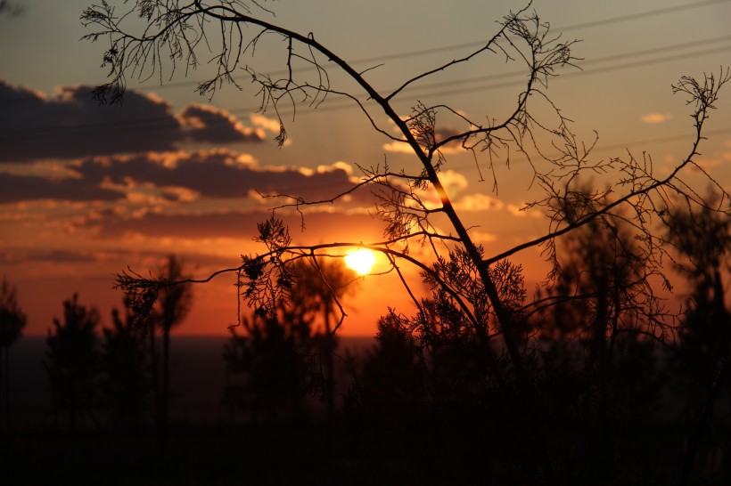 美麗的夕陽風景圖片