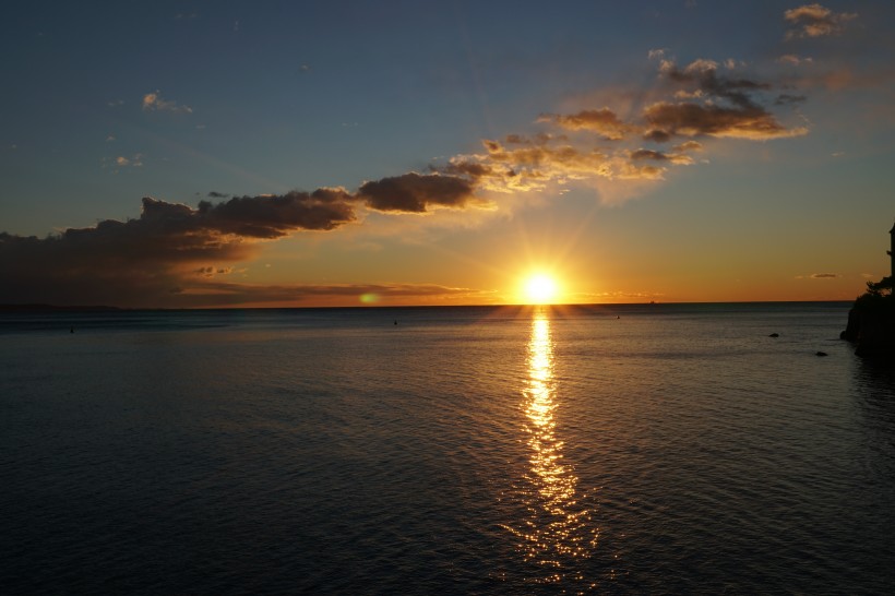 美麗的夕陽風景圖片