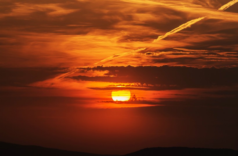 美麗的夕陽風景圖片