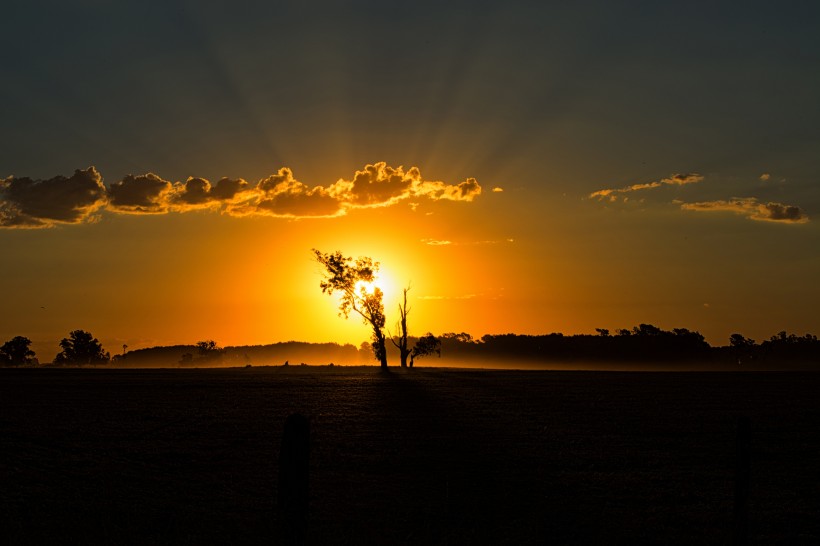 美麗的夕陽風景圖片