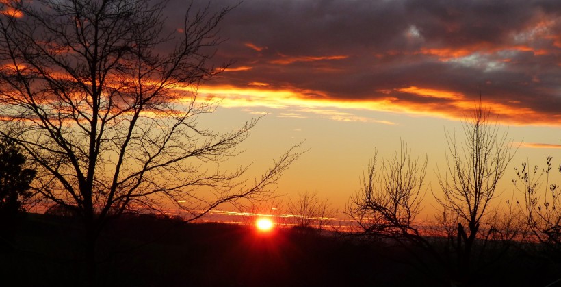 美麗的夕陽風景圖片