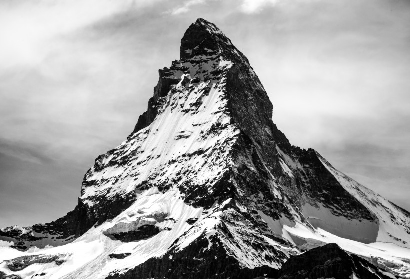 阿爾卑斯雪山風景圖片