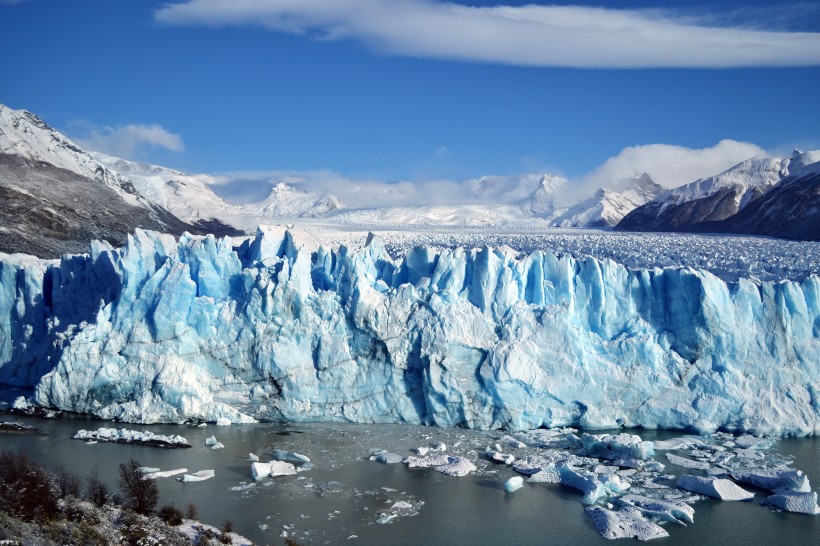 美麗的冰川景色圖片